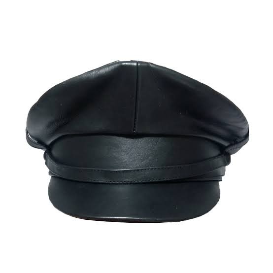 Leather Police Caps
