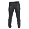 Men's Black Genuine Leather Pants