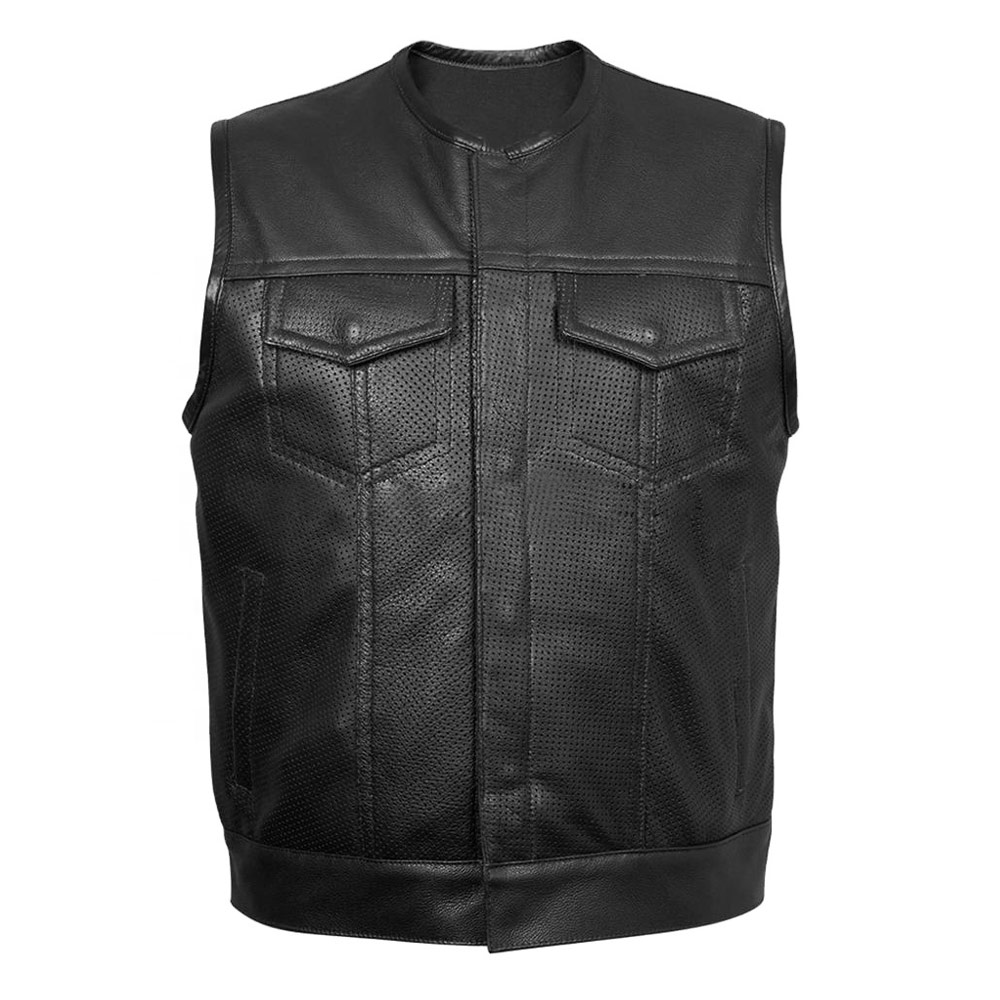 Black Leather Vests