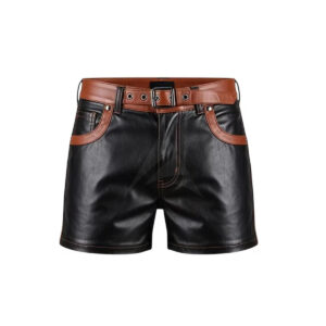 Leather Shorts With Belt​