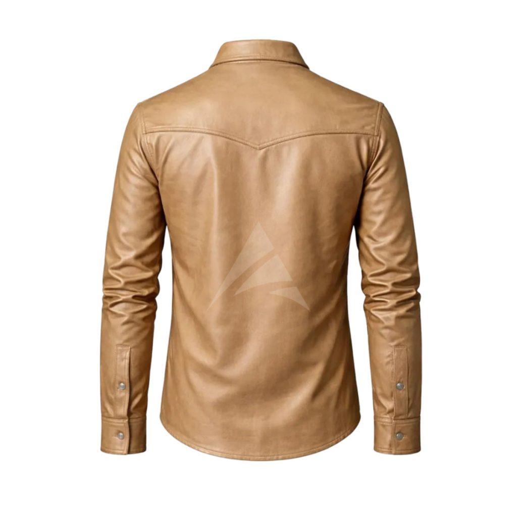 Brown Leather Shirts For Men’s