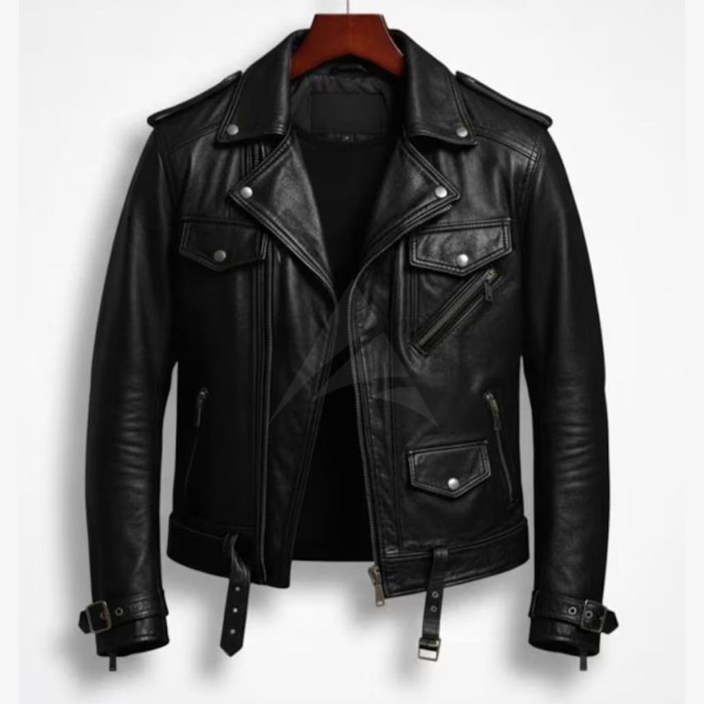 Genuine Leather Biker Jacket​