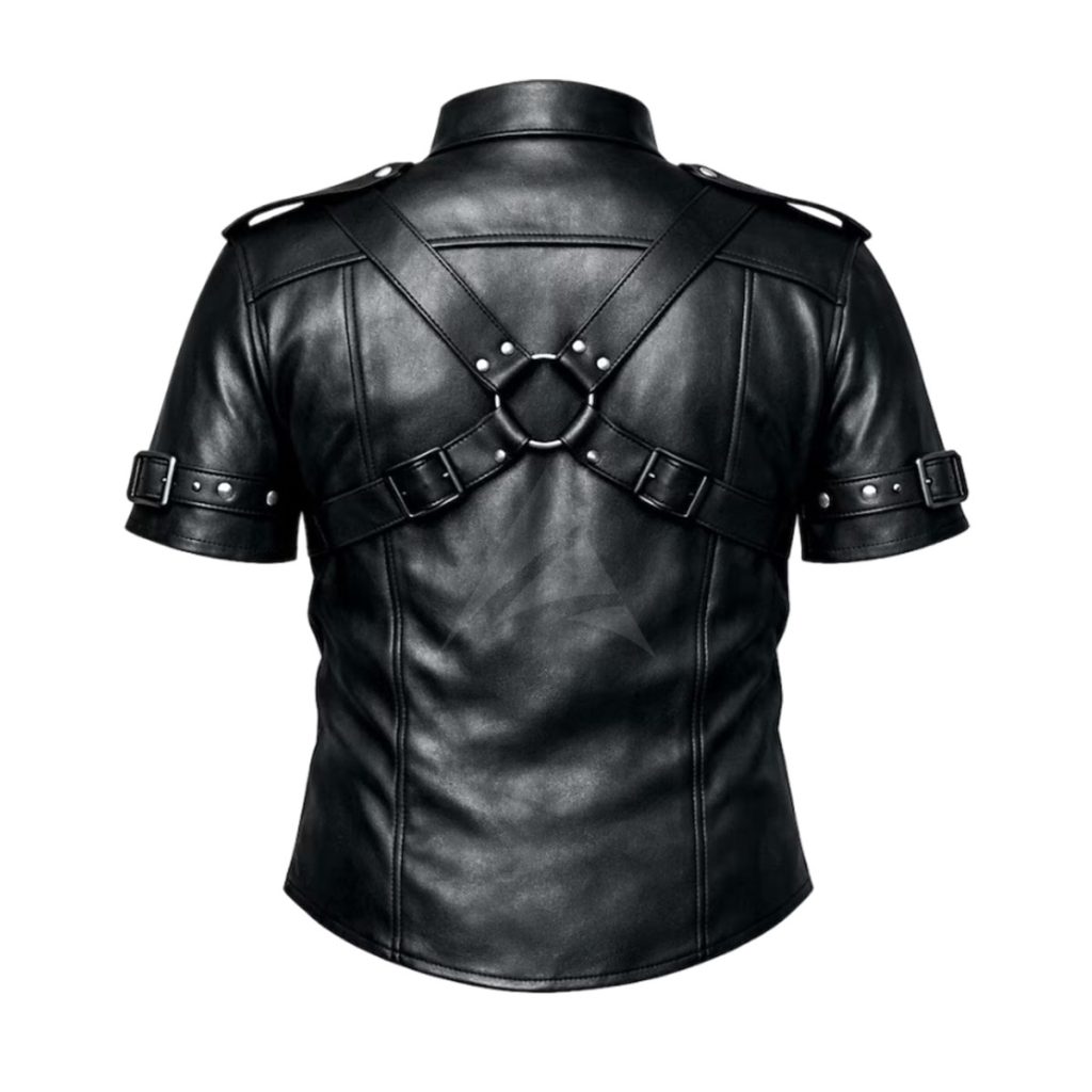 Leather Button Up Shirt