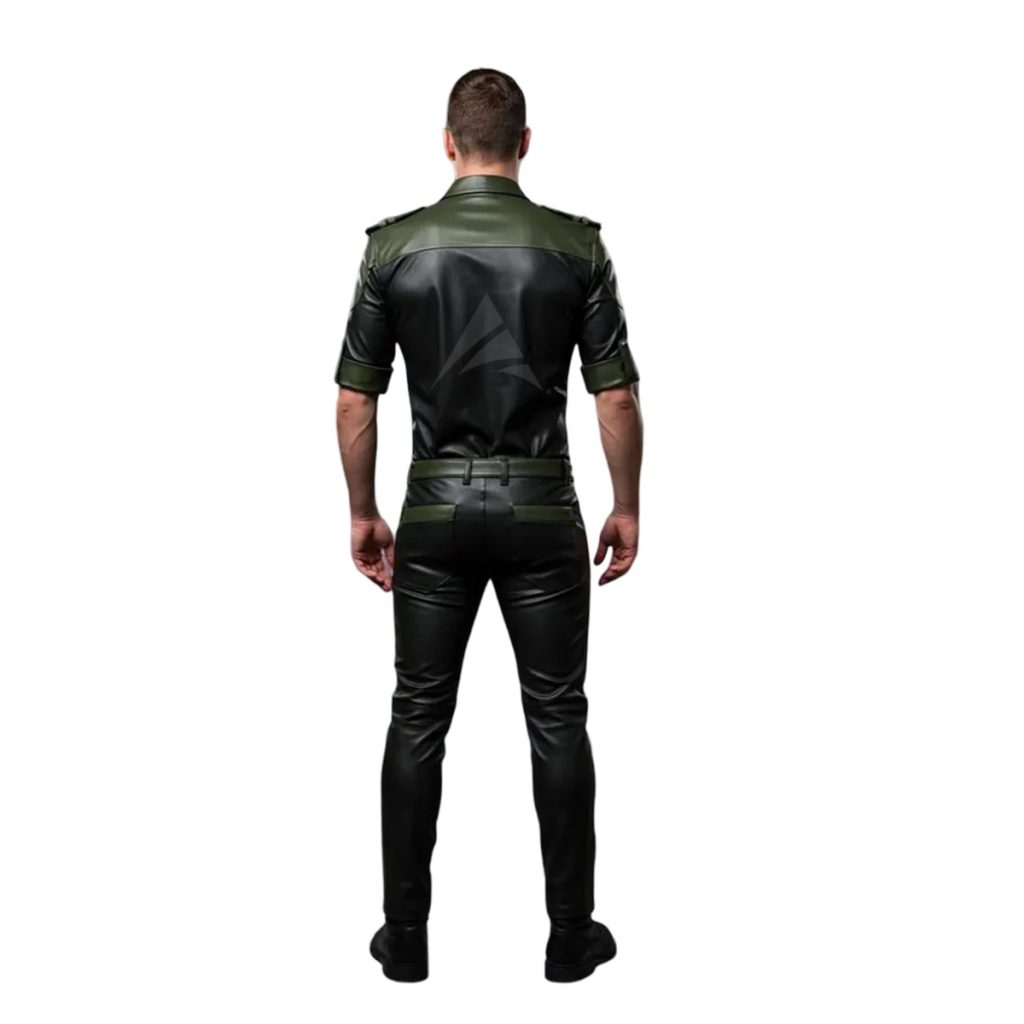 Men’s Leather Police Uniform