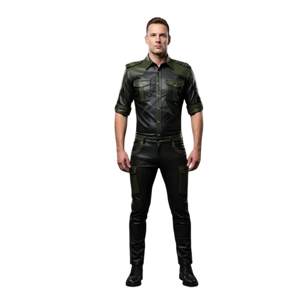 Men’s Leather Police Uniform
