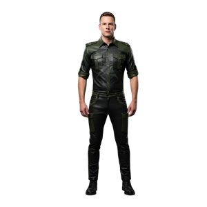 Men's Leather Police Uniform