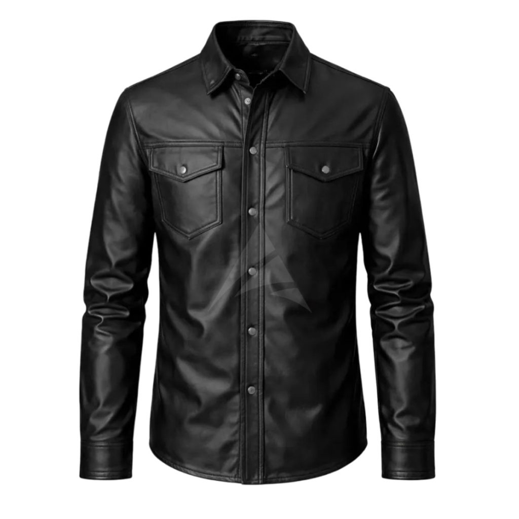 Black Leather Shirt