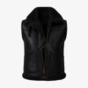 Mens Leather Shearling Vest​