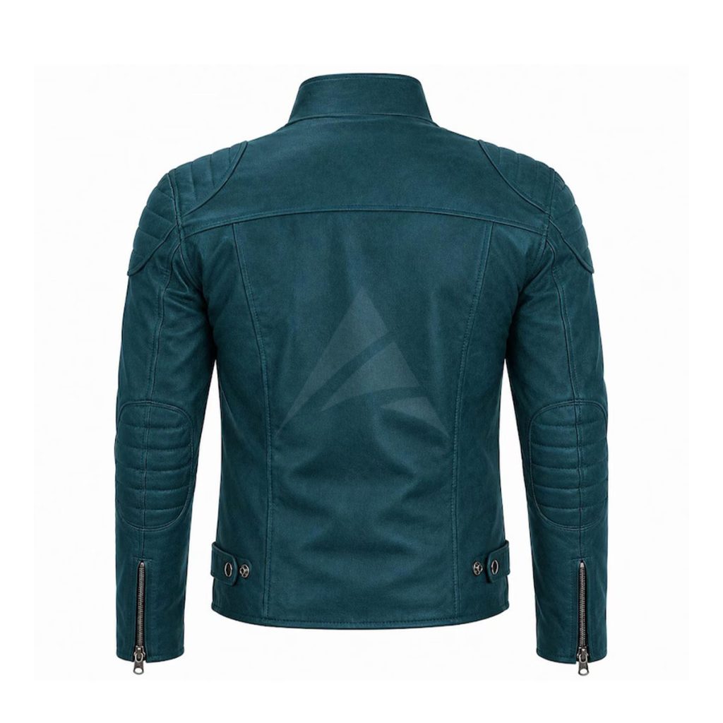 Men’s Leather Zip Up Jacket