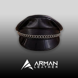 Mens Leather Caps