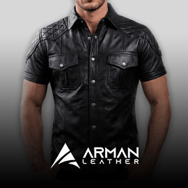 Mens Leather Shirts