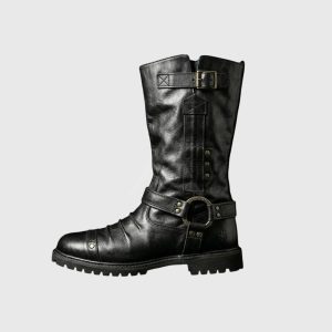 Men’s Leather Motorcycle Boots​
