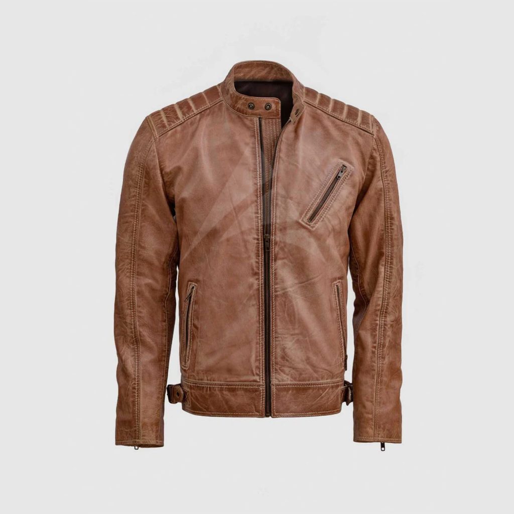 Brown Leather Jacket Men