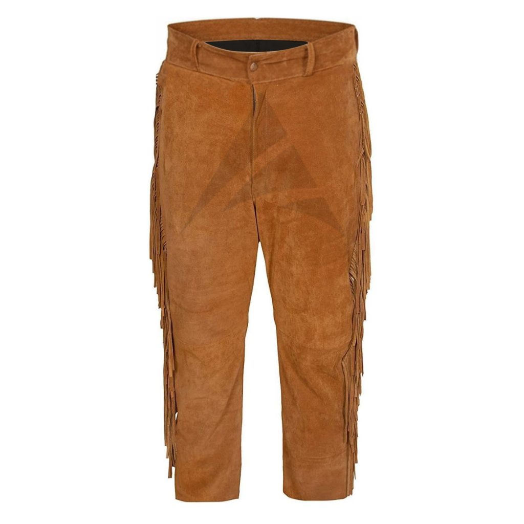 Suede Leather Pants