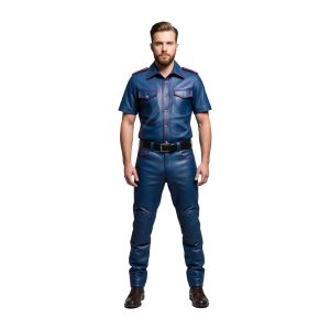 Mens Leather 2 Piece Outfit