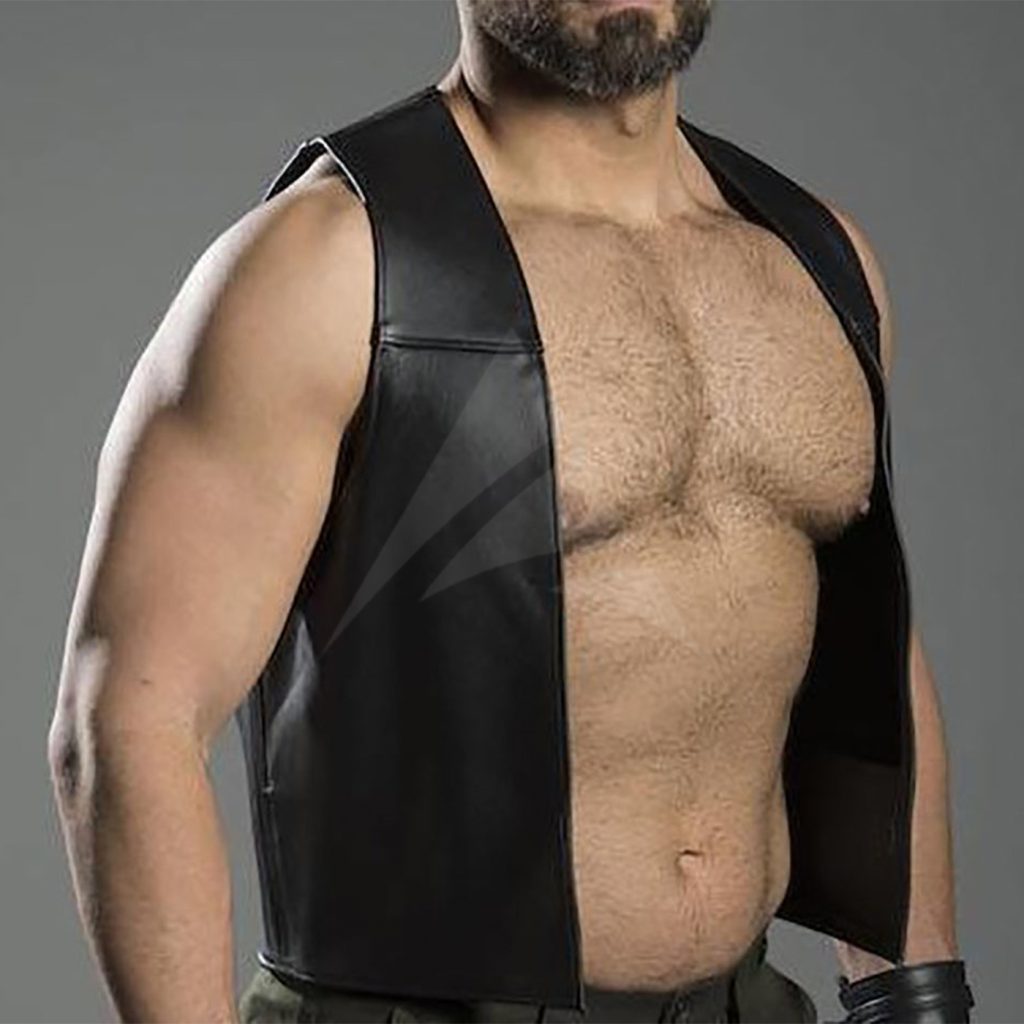 Leather Vest For Mens